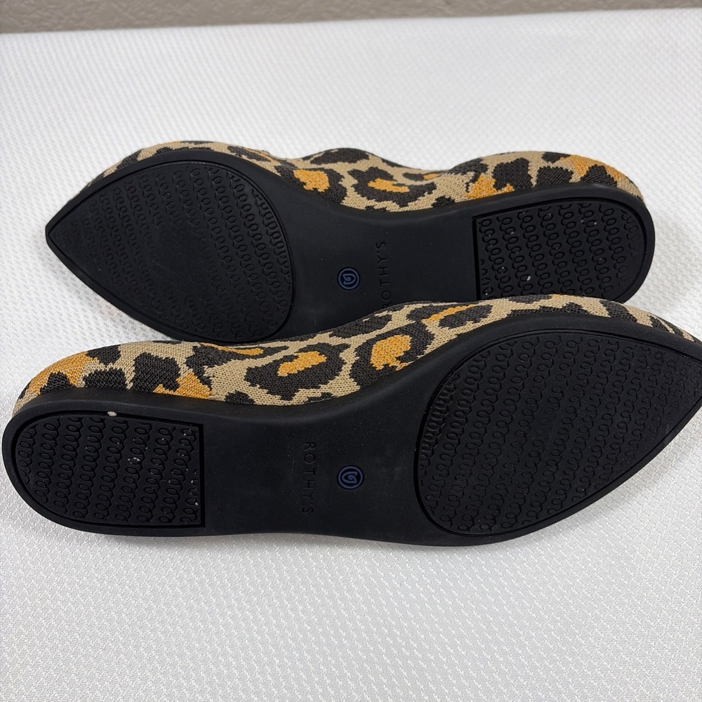 Rothy's The Point Leopard‎ Womens 10.5 - Picture 6 of 9